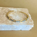 Carnelian | Gold Plated Bangle