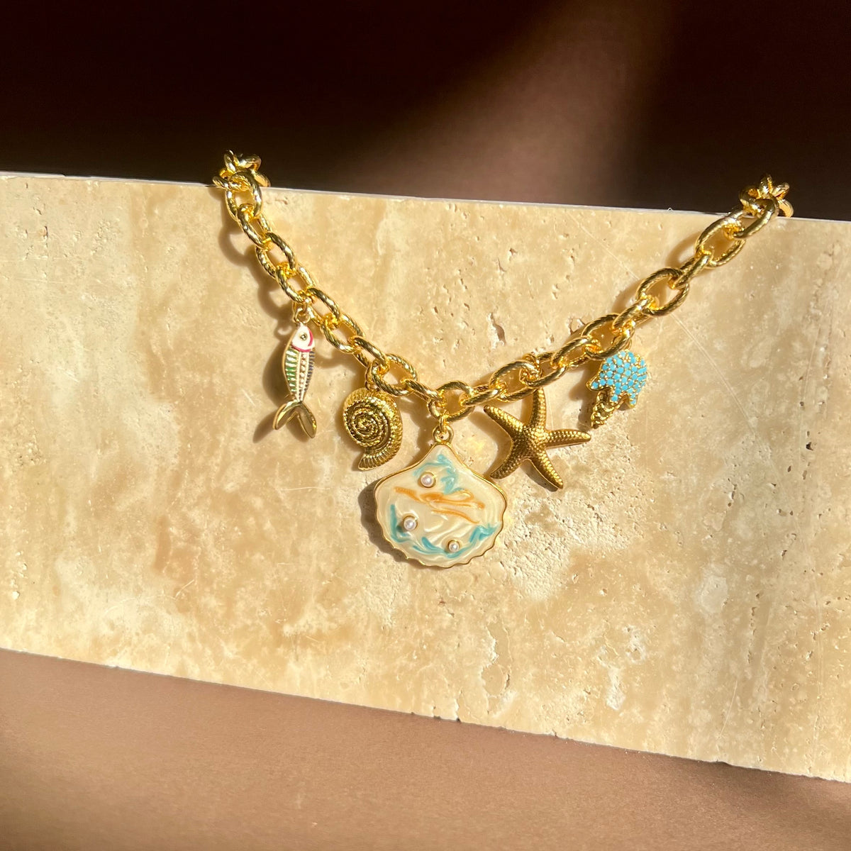 Coastal Bloom | Gold Plated Necklace