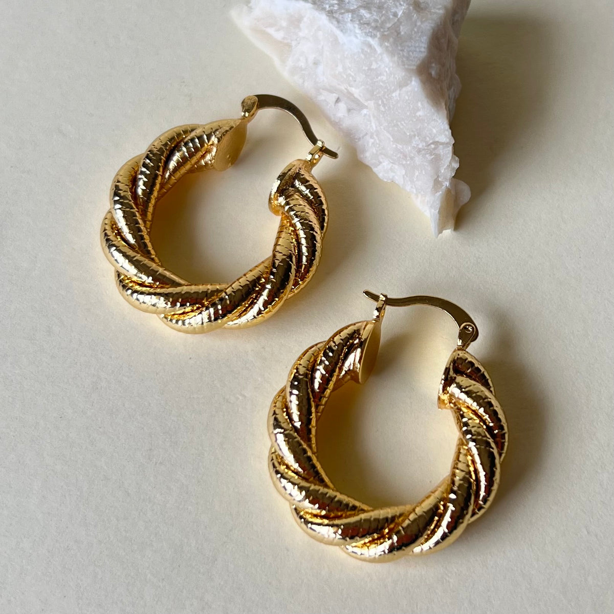 Evalina | Gold Plated Earrings