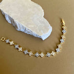 Onyx 03 | Gold Plated Braceletu