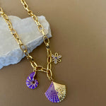 Sea Side | Gold Plated Charm Necklace