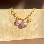 Sea Side | Gold Plated Charm Necklace