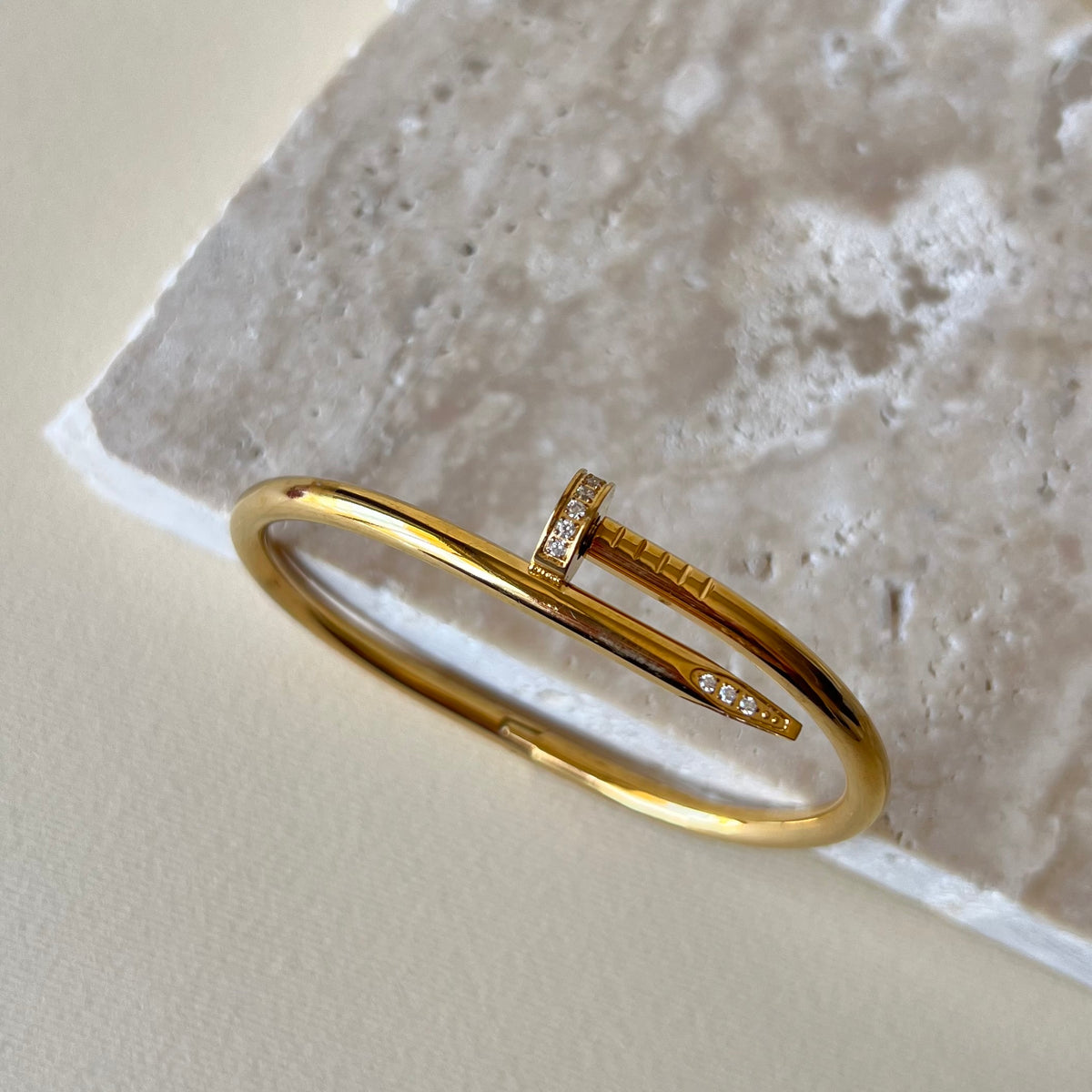 Crystal Chyodo | Gold Plated Bangle