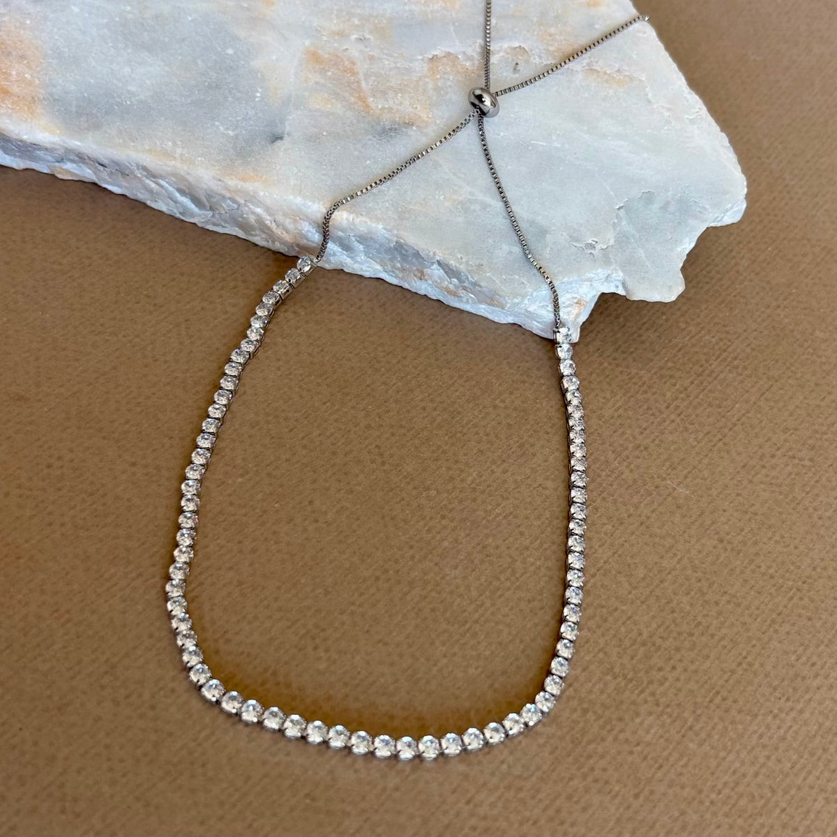 Nadal 05 | white Gold Plated Necklace