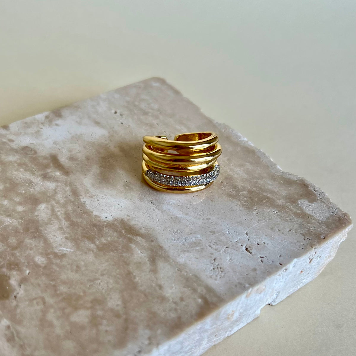 Amiya | Gold Plated Ring