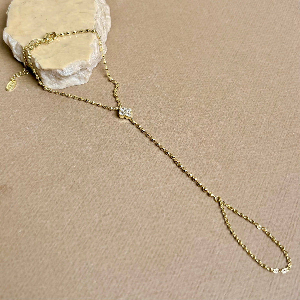 Braceletta 02 | Gold Plated Hand Chain