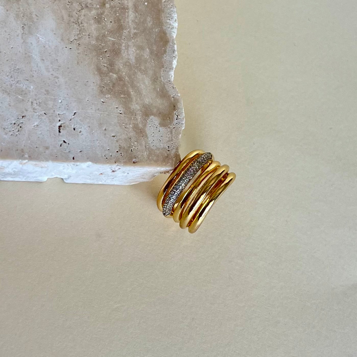 Amiya | Gold Plated Ring