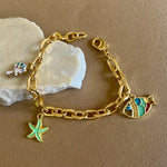 Lobster 02 | Gold Plated Bracelet