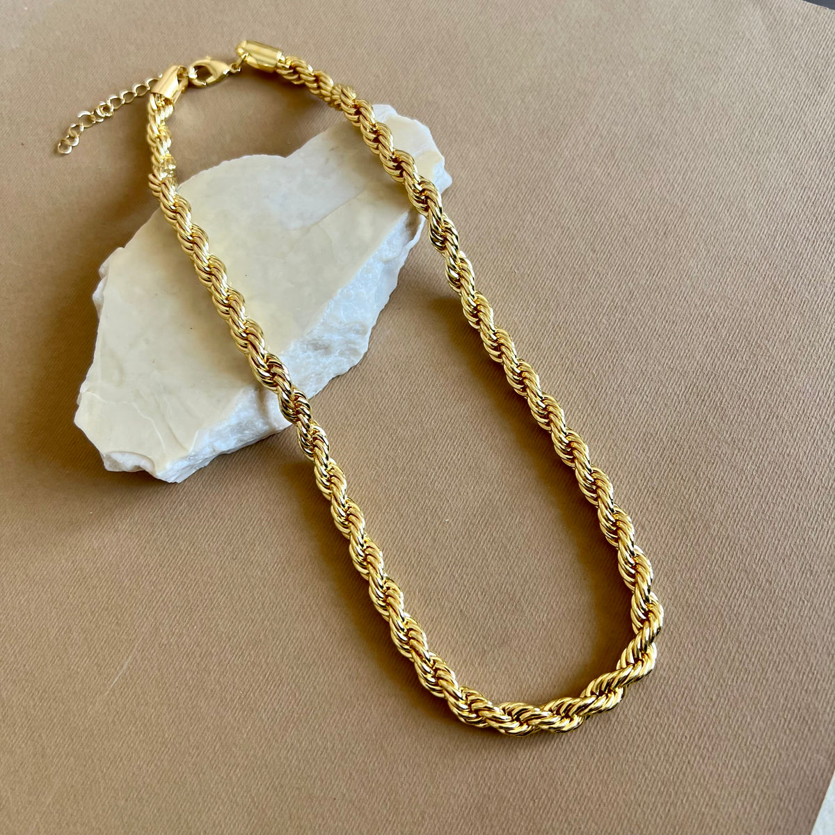 Gold Rope Chain 02 | Gold Plated Necklace