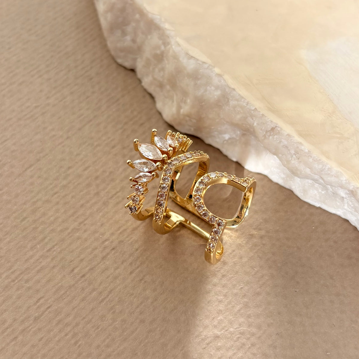 Iseron 02 | Gold Plated Ring