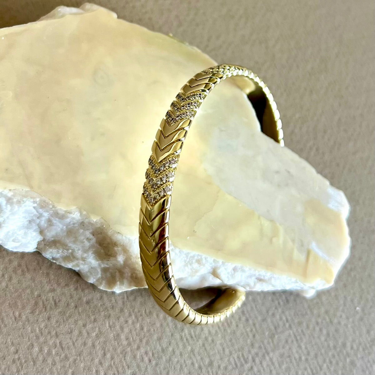 Messika 02 | Gold Plated Plated Bangle