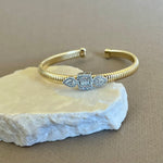 Tessera | Gold Plated Bangle