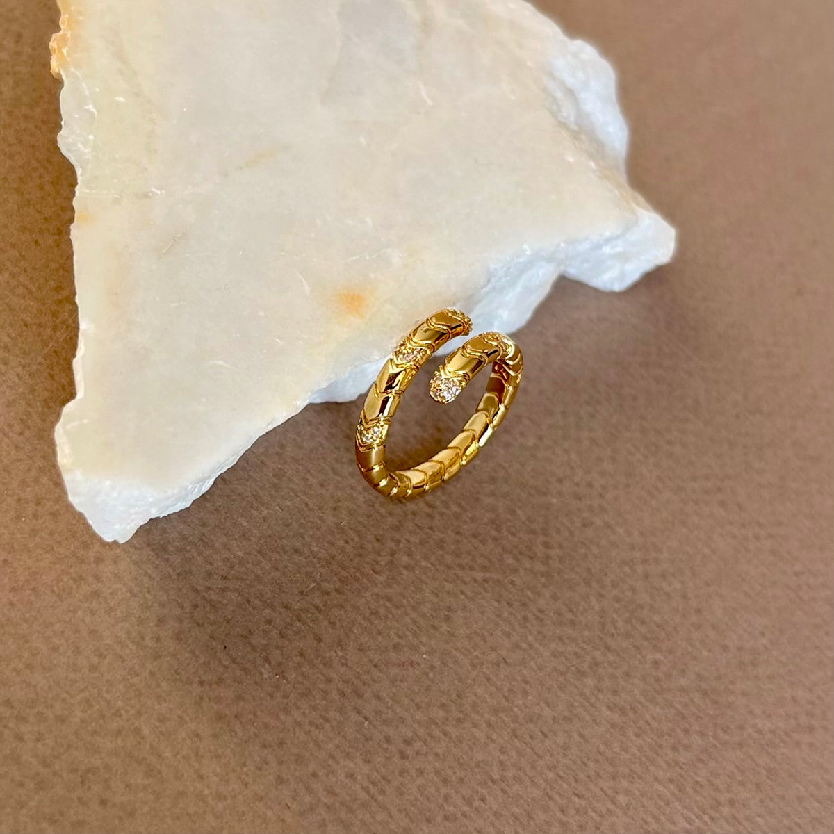 Lizardy | Gold Plated Ring