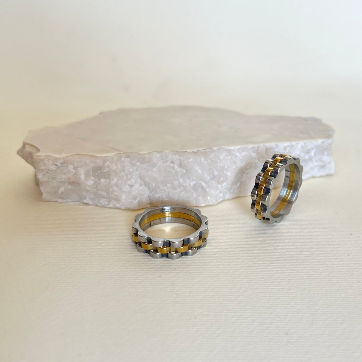 RLX RING | GOLD PLATED WHITE &GOLD