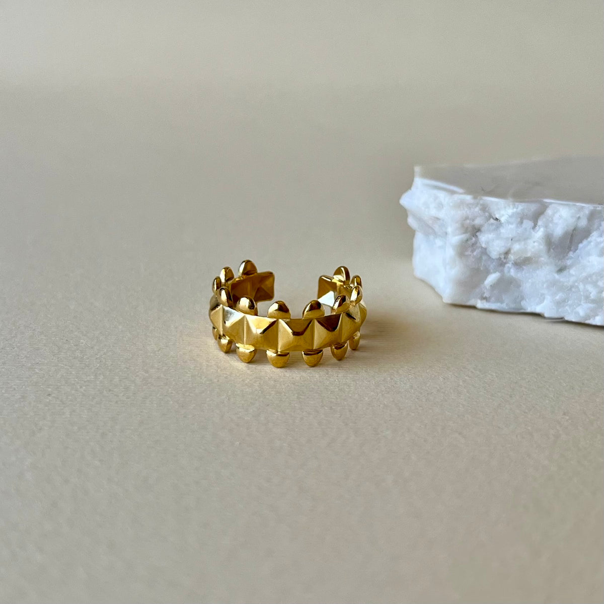 Dots | Gold Plated Ring