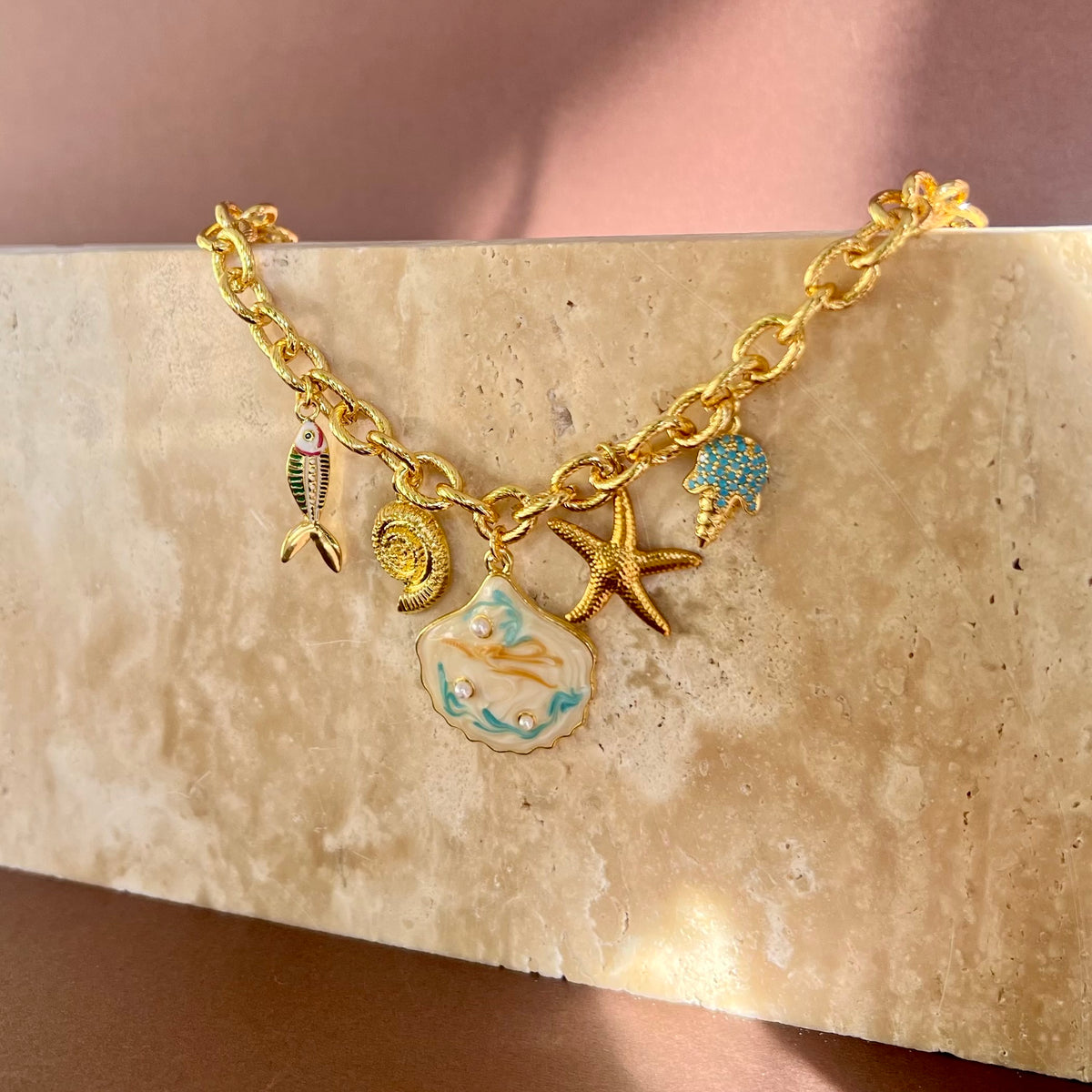 Coastal Bloom | Gold Plated Necklace