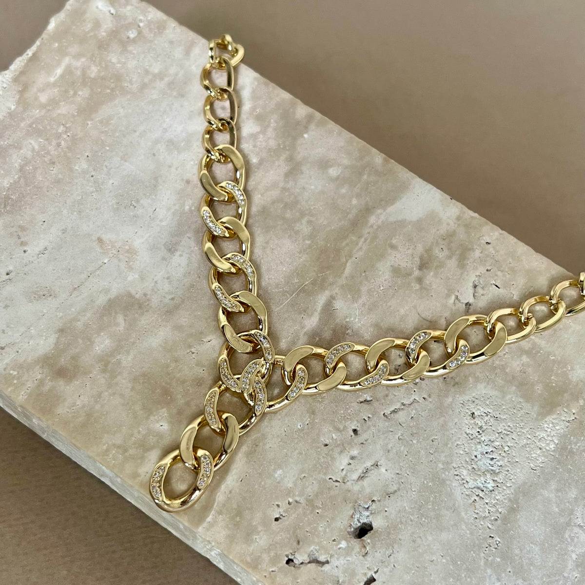 Bonk | Gold plated necklace