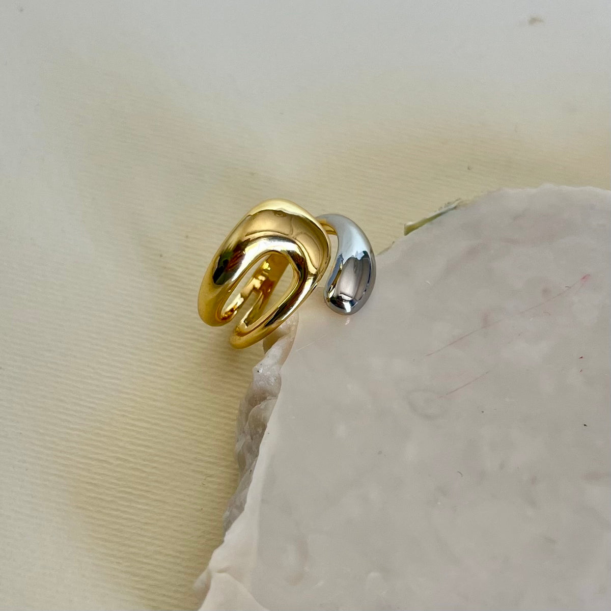 Doppio 02 | Gold Plated Ring