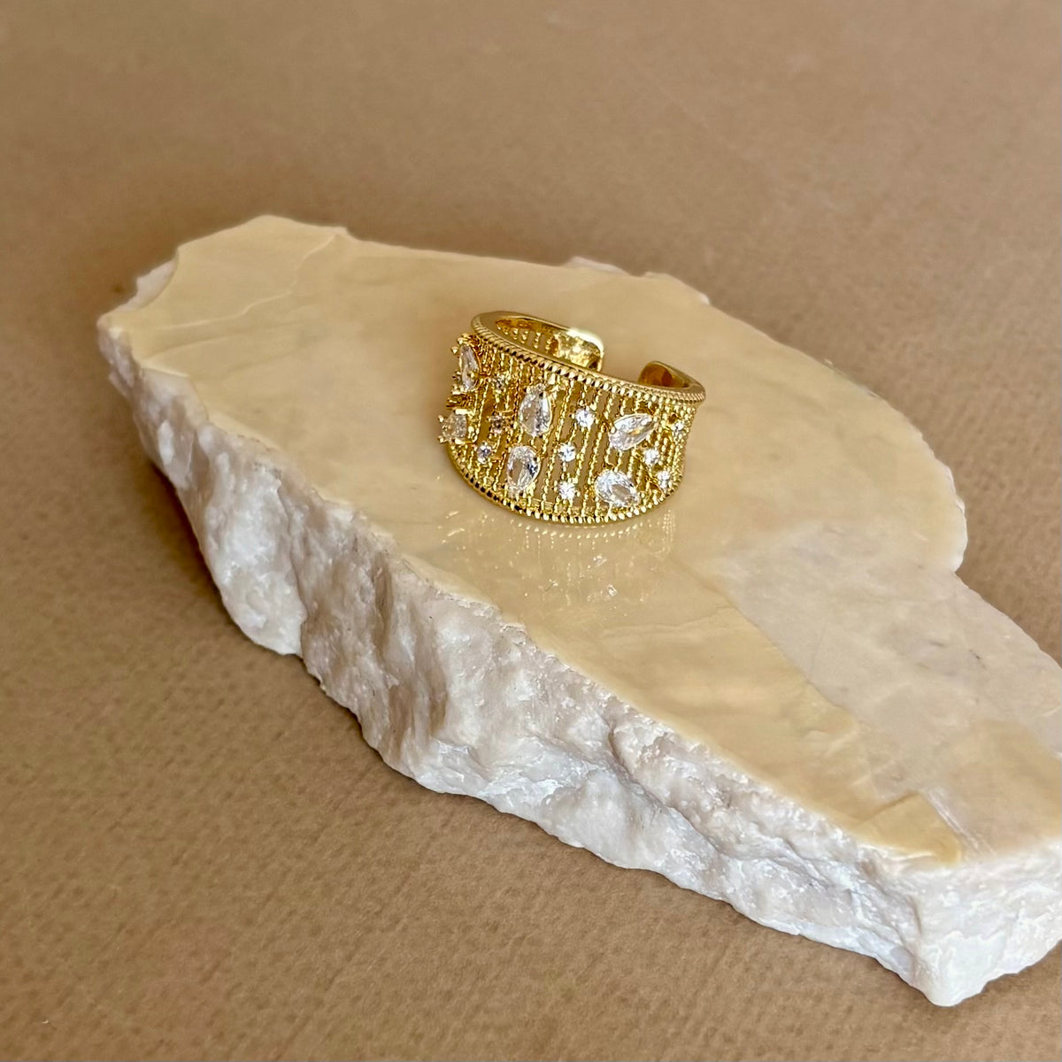Yurane 02 | Gold Plated Ring