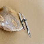 Crystal Silver Chyodo | Gold Plated Bangle