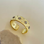 Mother Of Pearl | Gold Plated Bangle