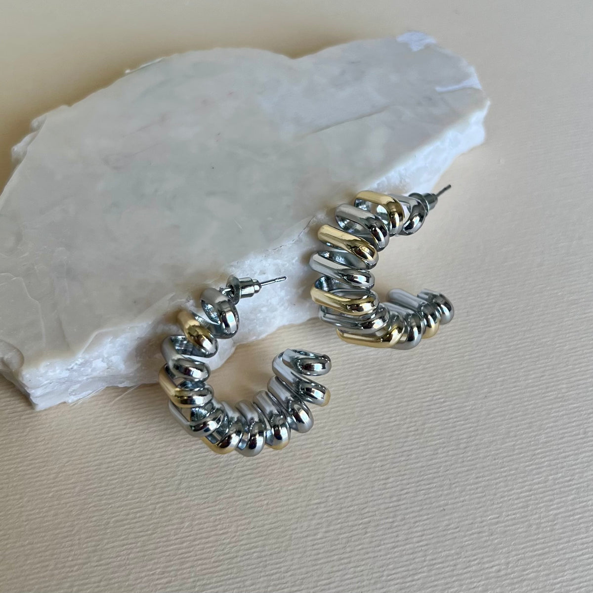 Terea 02 | Gold Plated Earrings