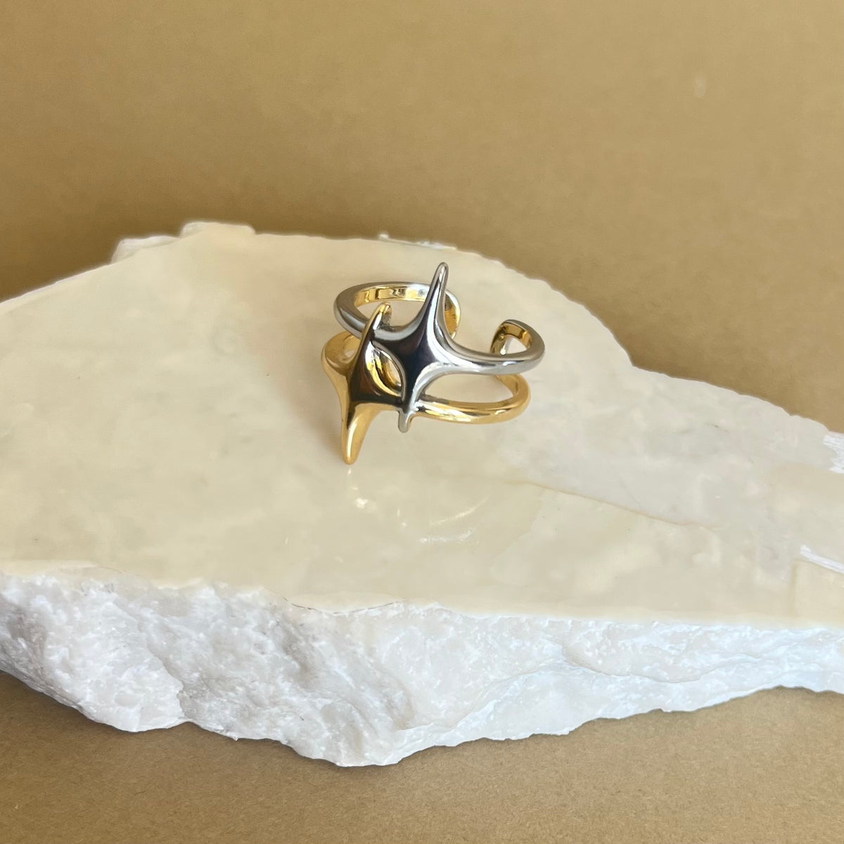 Madera star | Gold Plated Ring