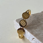 Opal | 21K Gold Plated Bangle