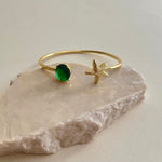 Aquariel | Gold Plated Bangle