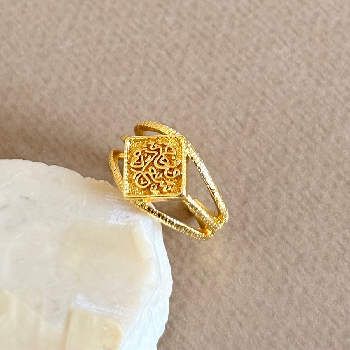 Farha & saada 02 | Gold Plated Ring