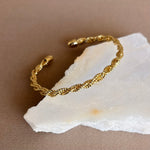 Rope | Gold Plated Bangle