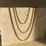 Tres Rope Chain | Gold Plated Necklace