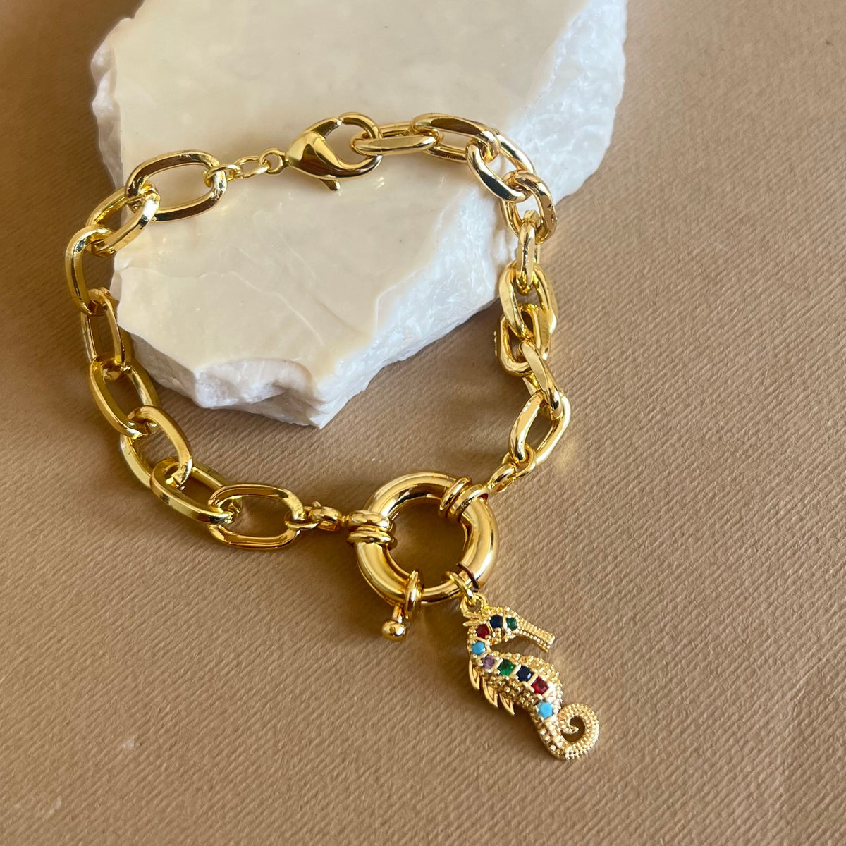 Colorful horse | Gold Plated Bracelet
