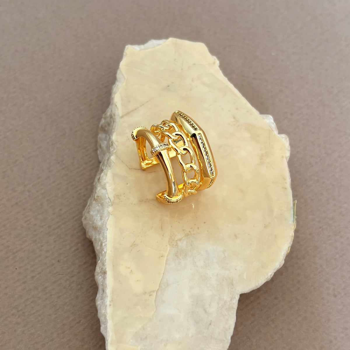 Hirvane | Gold Plated Ring
