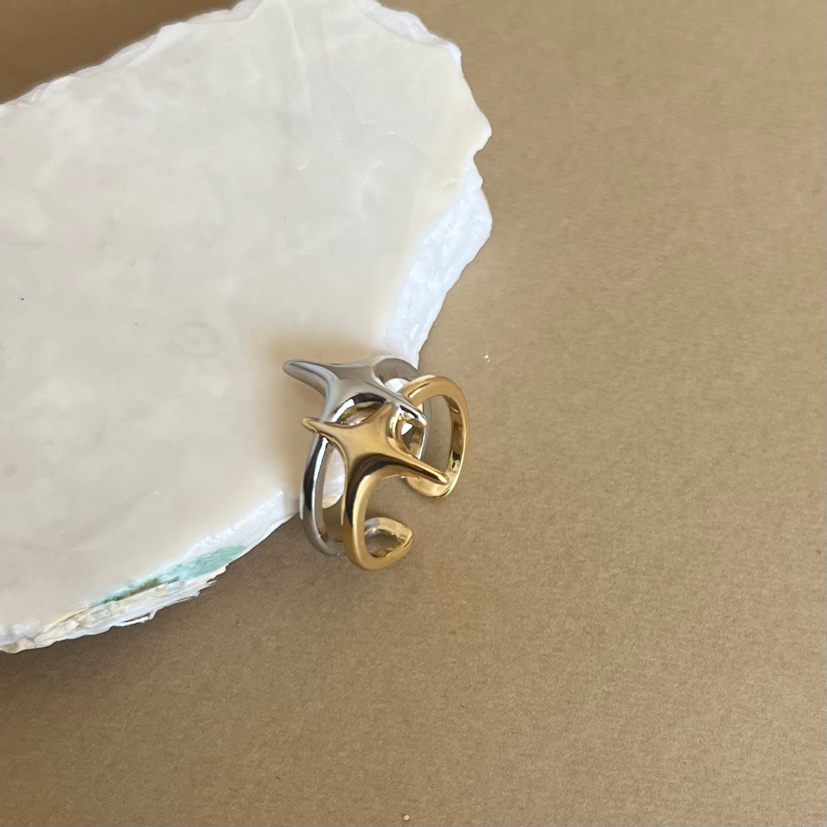 Madera star | Gold Plated Ring