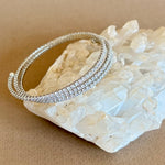 Zorique 02 | White Gold Plated Bangle