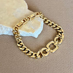 Cubex 02 | Gold Plated Bracelet