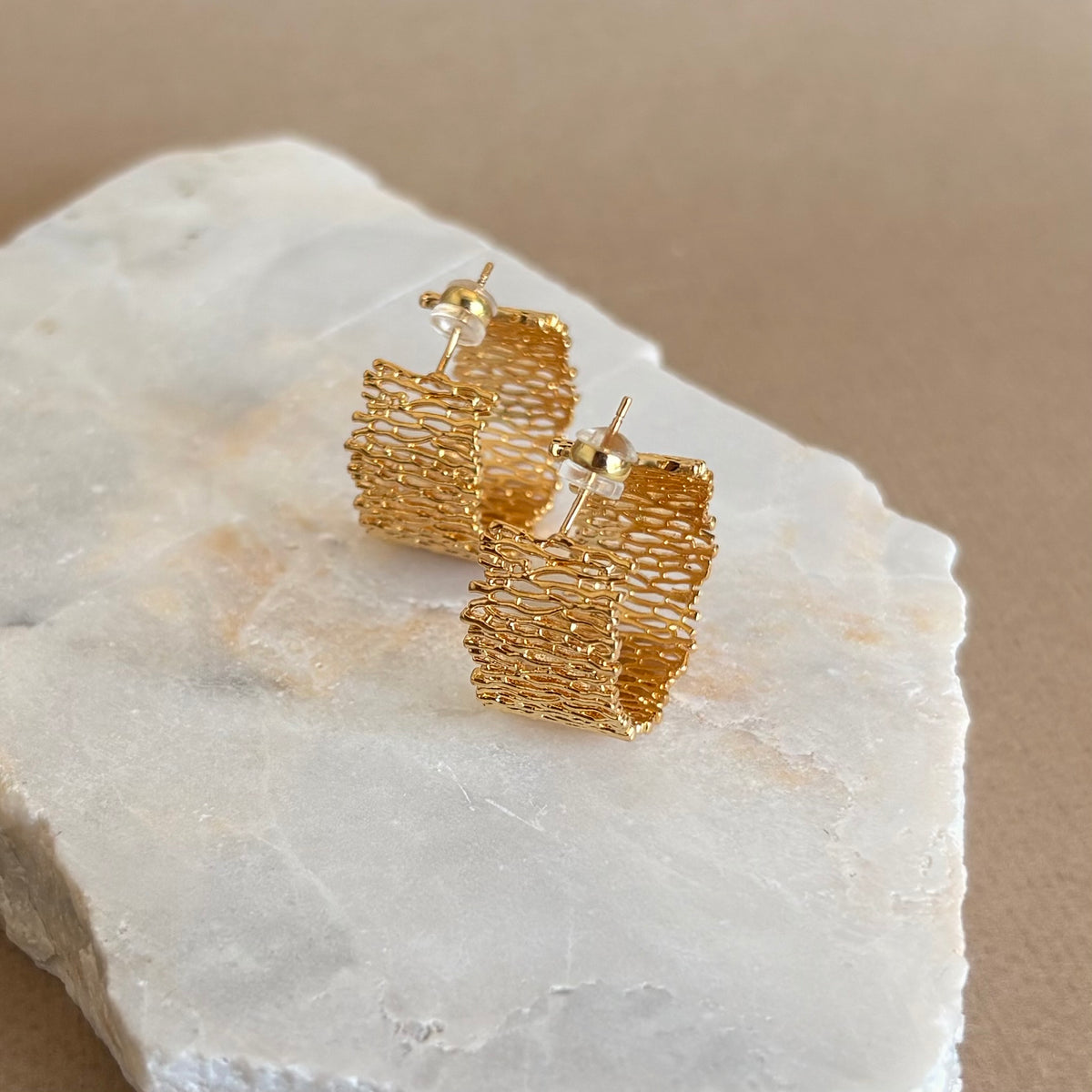 Belvane | Gold Plated Earrings