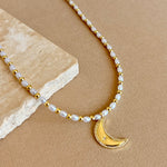 Moon | Gold Plated Necklace