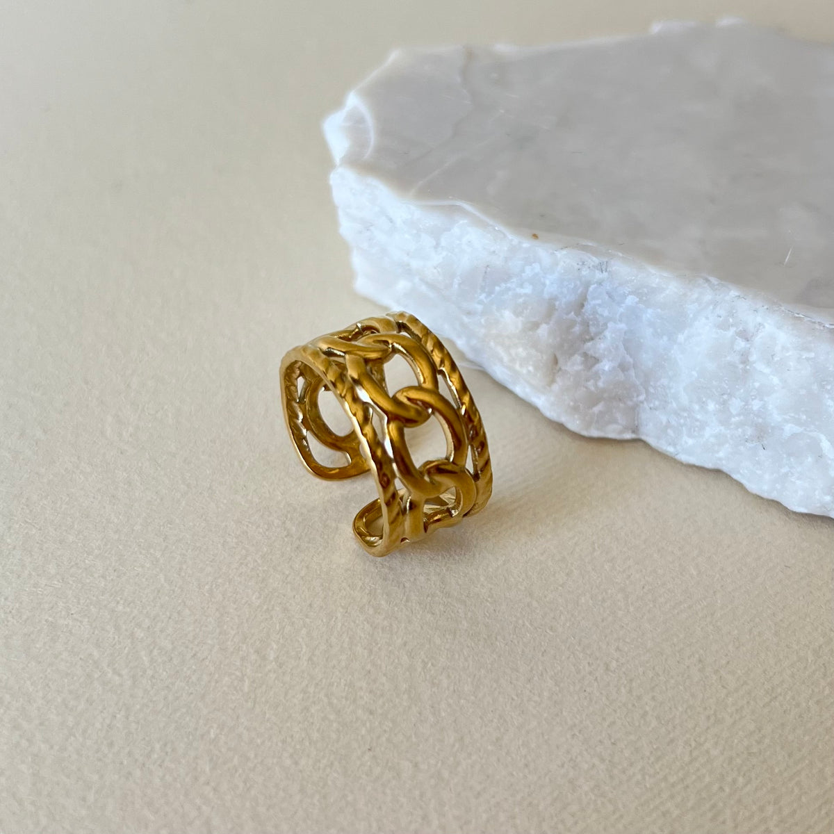 Saige 03 | Gold Plated Ring