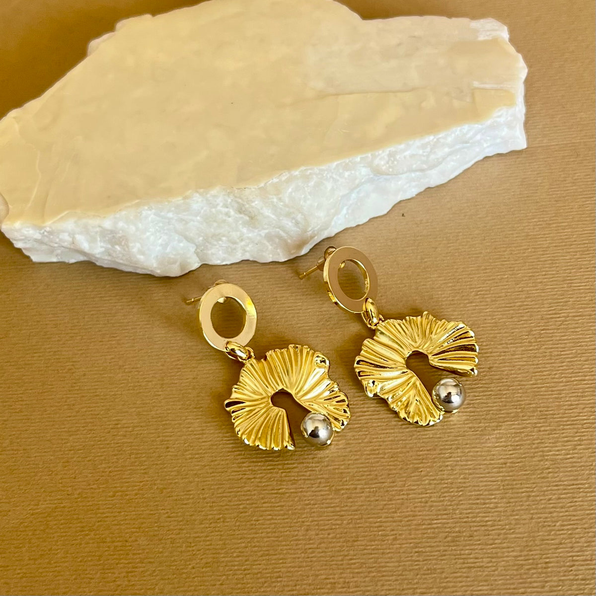 Nalore | Gold Plated Earrings