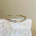 Carnelian | Gold Plated Bangle