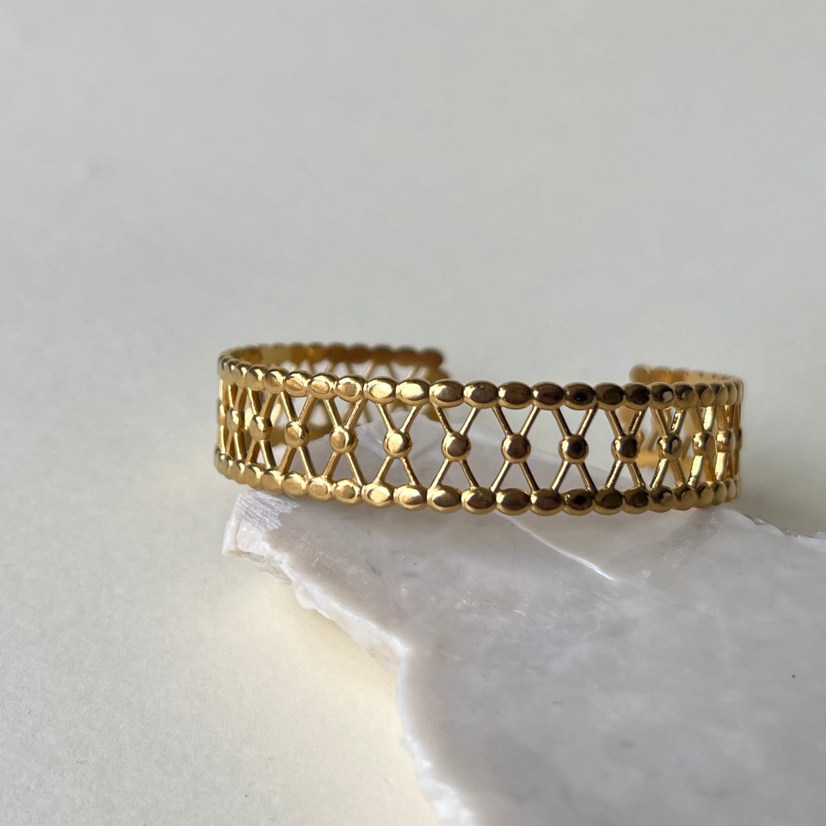 Sparrow | Gold Plated Bangle