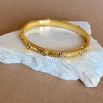 Carnelian | Gold Plated Bangle