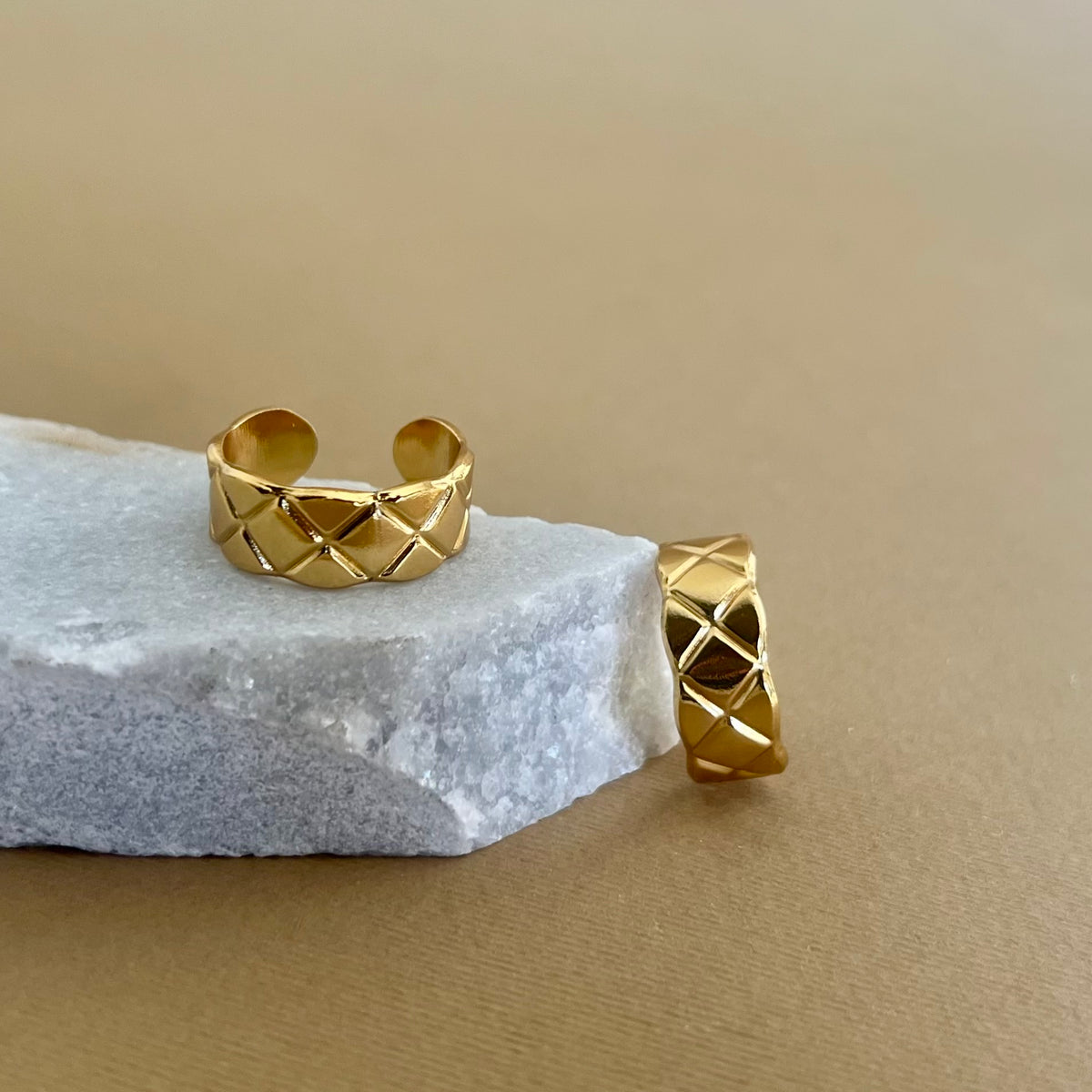 X | Gold Plated Ring