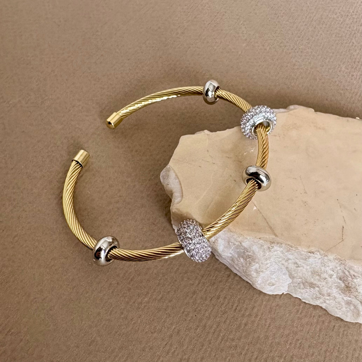 Doviella | Gold Plated Bangle