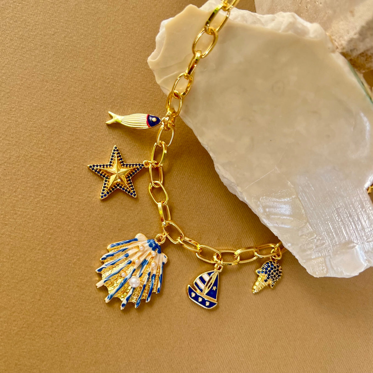 Pearl Horizon | Gold Plated Necklace