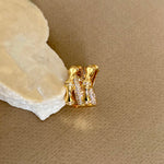 Bones 03 | Gold Plated Ring
