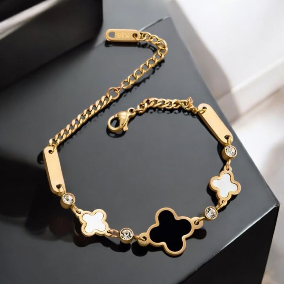 Black & White Cleef | Stainless Steel Bracelet