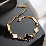 Black & White Cleef | Stainless Steel Bracelet